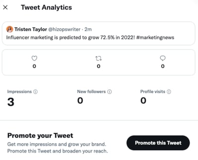 how to boost twitter post: click promote this tweet